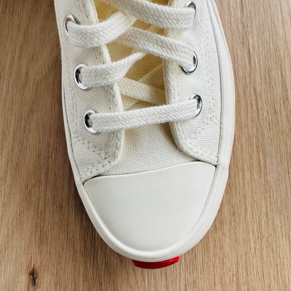 ⭐Converse Run Star Hike Ox Platform Sz 6 Men's Shoes Beige Red Sneakers A08196C⭐ - Picture 8 of 10